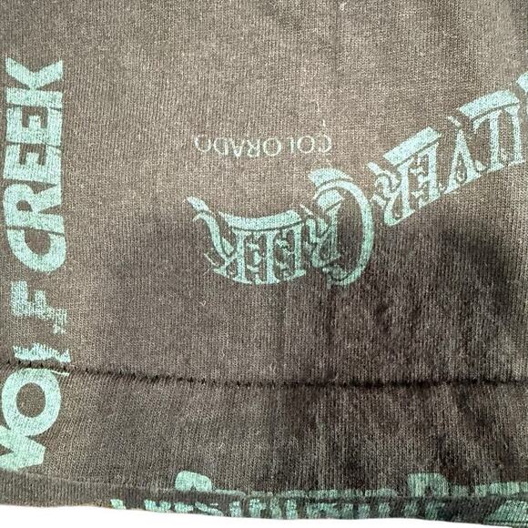 Vtg 90s T Shirt Anvil Colorado AOP L Ski Resorts Single Stitch All Over Print - Picture 6 of 8